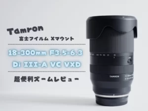 【タムロン】Xマウント 18-300mmの超便利ズームレビュー【18